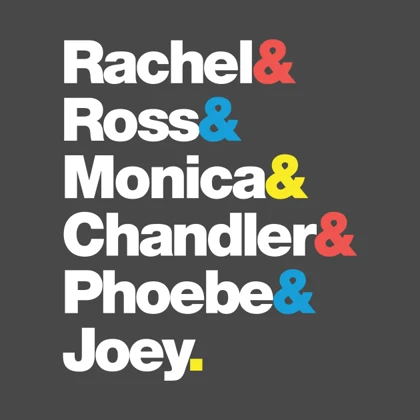 تیشرت friends طرح Friends & Friends