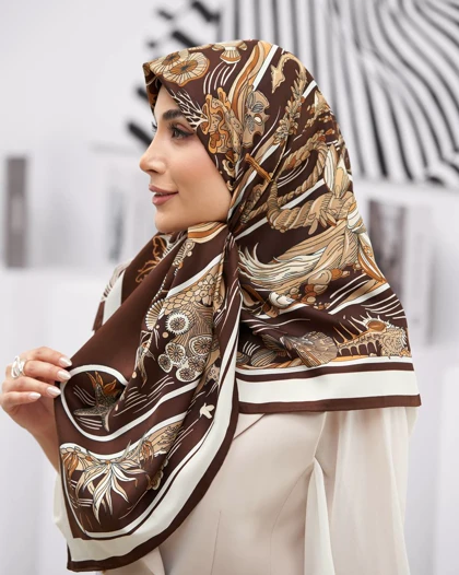 روسری ابریشم توییل (قواره 120)30271
