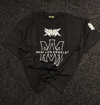 تیشرت امیری AMIRI مردانه قواره لش باکسی پشت چاپ