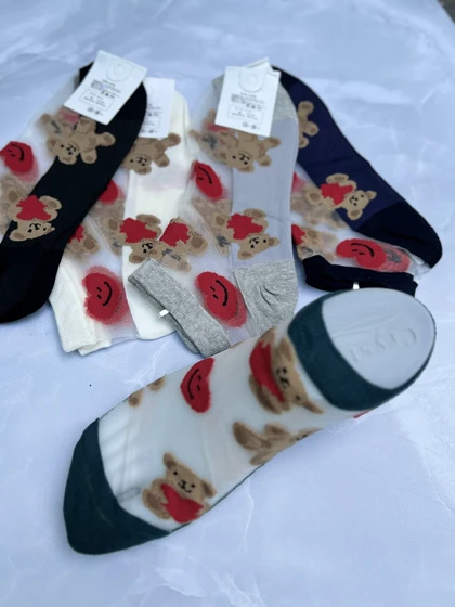 جوراب شیشه ای فانتزی