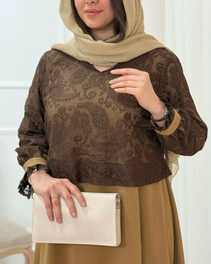 پیراهن مانتویی زنانه فرحناز
