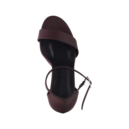 پاشنه‌بلند مدل لودشکا جلوباز_قهوه ای کد 1763