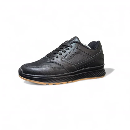 کفش مردانه چرمی مدل اکو بیوم مشکی کاراملی