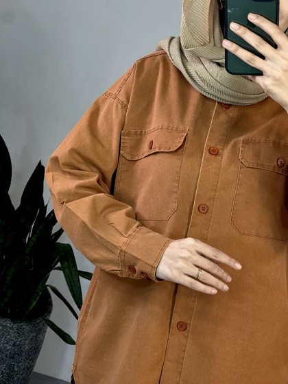 مانتو جین رنگی چشمه