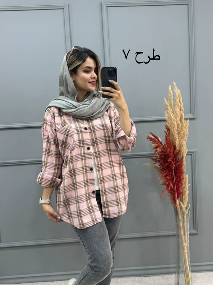 مانتو چهارخونه غنچه