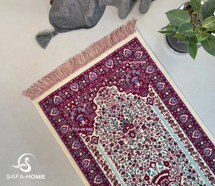 سجاده مدل قالیچه ای طرح گلدانی