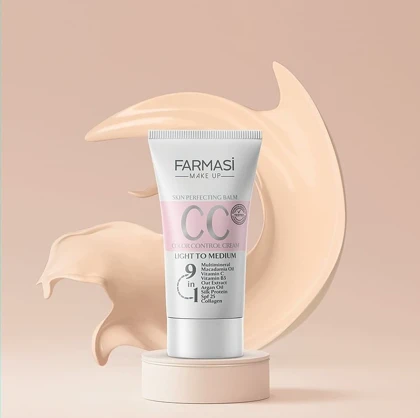 کرم صورت CC فارماسی, مدل CC Cream مناسب انواع پوست حجم 30 میلی‌لیتر