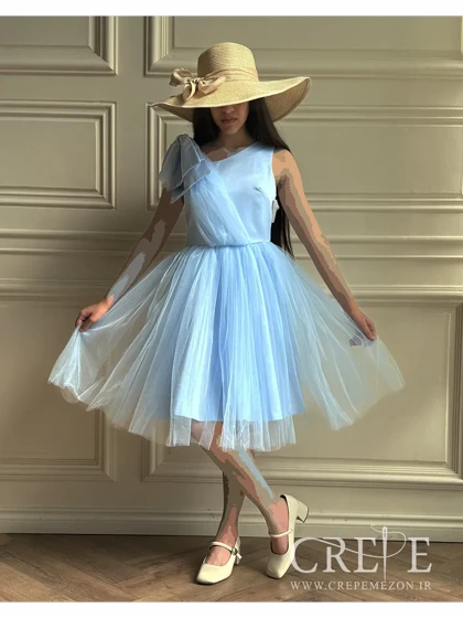 پیراهن سرشانه پاپیون