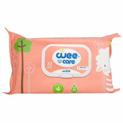 دستمال مرطوب وی کر با روغن بادام و جوانه گندم