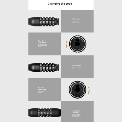 قفل کابلی اسکوتر برقی شیائومی Xiaomi مدل XMCS01TT