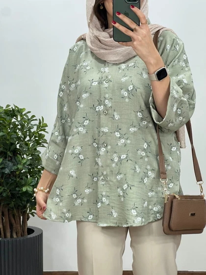 تونیک مانتویی لینن گلسا 2