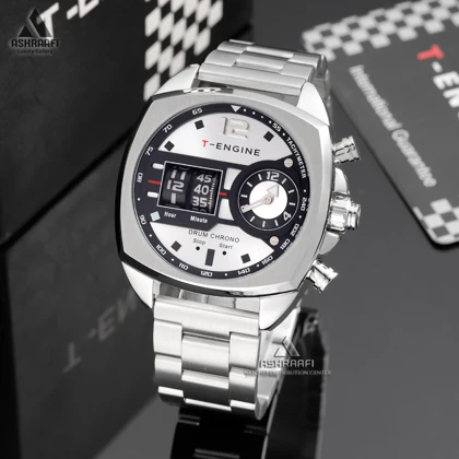 ساعت تی انجین استیل T-Engine Drum Chrono 3939