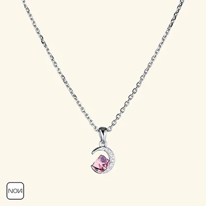 گردنبند نقره ماه کد 2512217