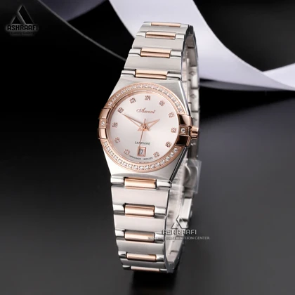 ساعت اکسنت صفحه سفید Axcent AX160052SRgW