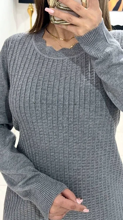 بافت گپ زنانه نگین‌دار ترک