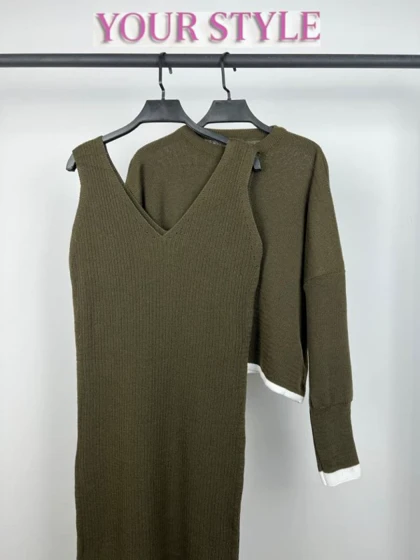 ست رویه و پیراهن بافت 7702