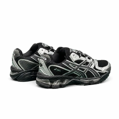 کفش کتانی مردانه مدل اسیکس مشکی طوسی ASICS