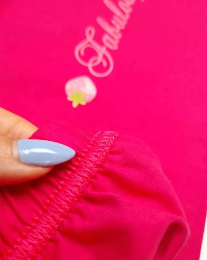 ست راحتی دخترانه توت فرنگی سیلکا