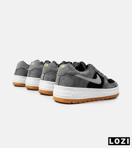 کفش کتانی مردانه و زنانه طوسی مشکی NIKE AIR FORCE مدل 2096