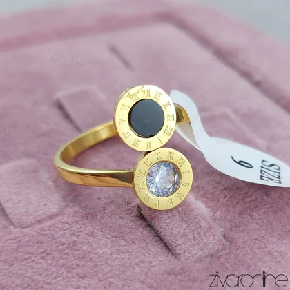 انگشتر زنانه بولگاری دورنگ 30121