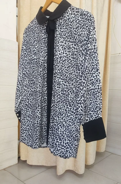 شومیز زنانه پلنگی بزرگ