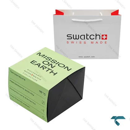جعبه اصلی امگا سواچ ماموریت به زمین اورجینال Swatch-Box-7794-U