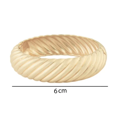 دستبند زنانه مدل شیار دار