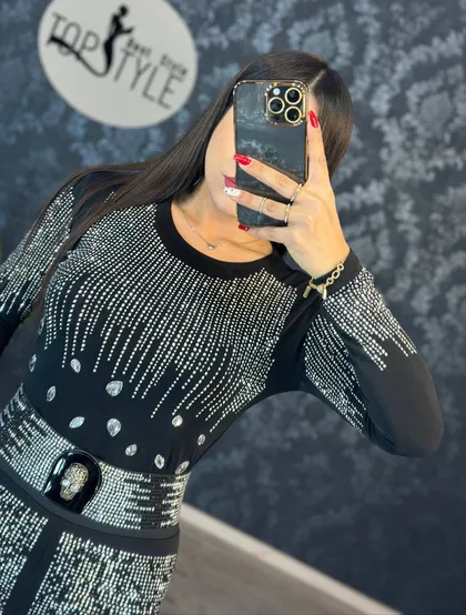 بلوز نگین‌دار کد : 7978
