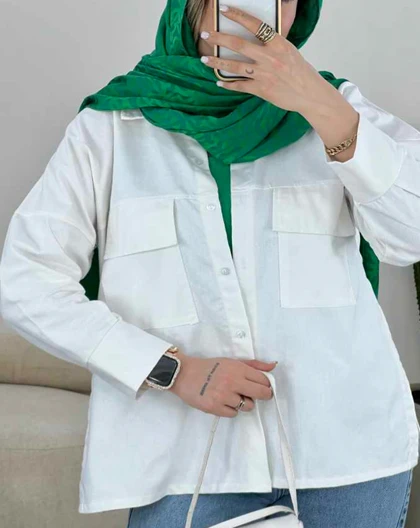 کت کتان بغل دکمه (72)کد3406