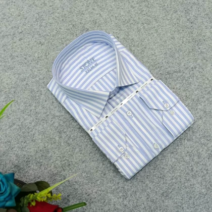 پیراهن راه راه آستین بلند مردانه – قواره کلاسیک