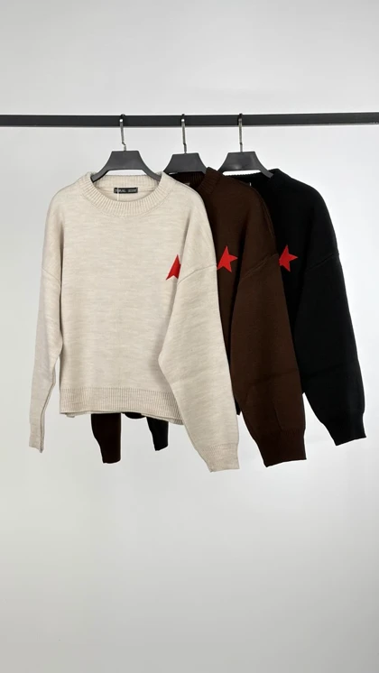 بلوز بافت یقه گرد STAR کد 1500189