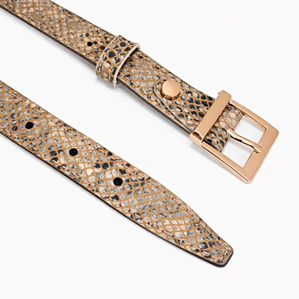 کمربند زنانه چرم یلسان مدل آتیس کد052-RTL