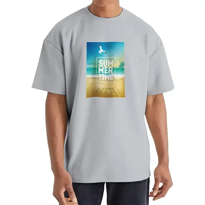 تیشرت اورسایز مردانه Summer 1991 مدل TS1974 G