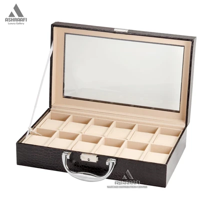 جعبه ساعت 12تایی چرمی Box Watches 12 CH2