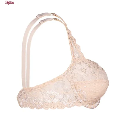 سوتین زنانه فانتزی فنردار کرم لین کد 4680-415