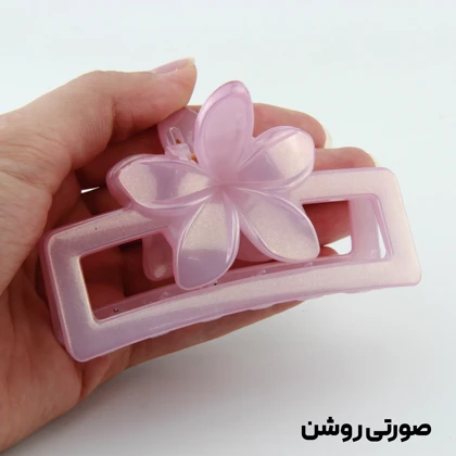 کلیپس دخترانه مدل گل دو رنگ