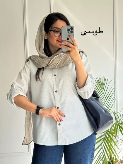 مانتو شومیزی راه راه ترندی