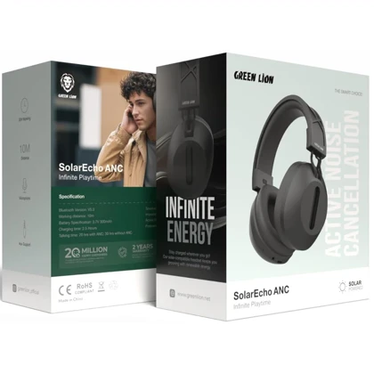 هدفون بلوتوثی گرین لاین Green Lion مدل GL-HP44 با شارژ خورشیدی