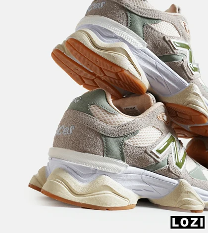 کفش کتانی زنانه کرم سبز NEW BALANCE 9060