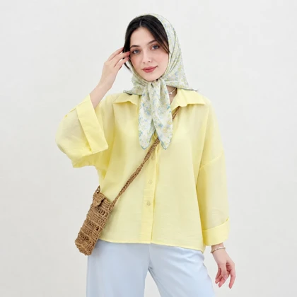 شومیز زنانه آستین دوبل کره ای با طراحی مدرن