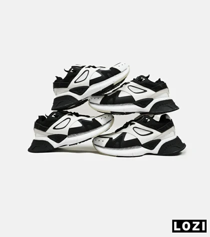 کفش کتانی سفید مشکی AMIRI Bone Runner