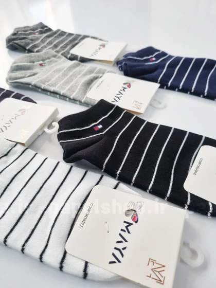 جوراب مچی رنگی راه راه