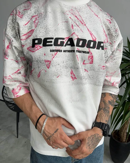 تیشرت کاستوم PEGADOR رنگ سفید