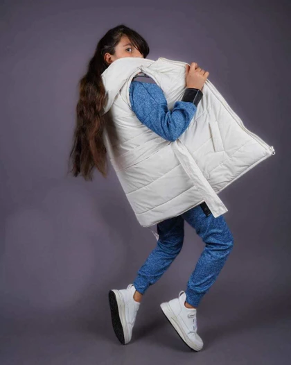 پافر دخترانه دورو طرح لاما