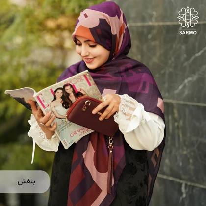 روسری نخ پنبه کوچه نگار