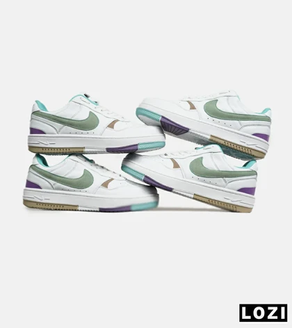 کفش مردانه و زنانه سفید سبز بنفش Nike Gama Force Sail مدل 6682