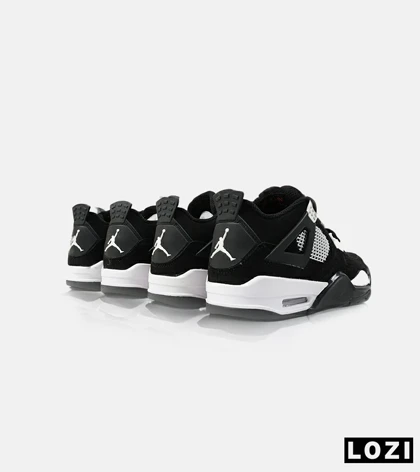 کفش کتانی ساق‌دار مردانه مشکی Nike air jordan 4