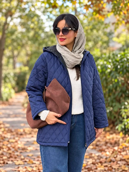 کاپشن زنانه کلاهدار آستردار ونوس