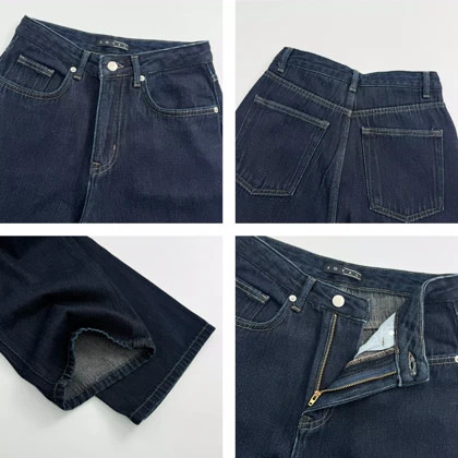 شلوار جین نیم بگ 1008233