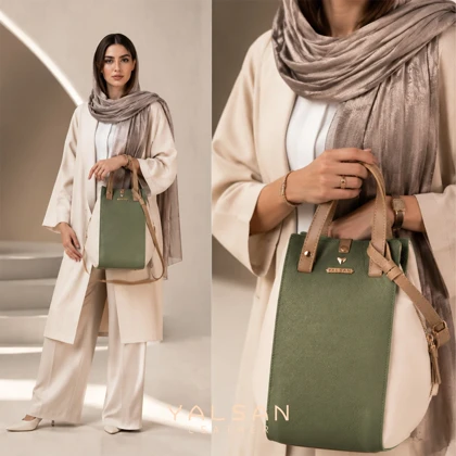 کیف دوشی و دستی زنانه چرم یلسان مدل لیان کد047-MC